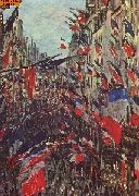 St. Denis-Stra�e am Tag der Nationalfeier nach Monet